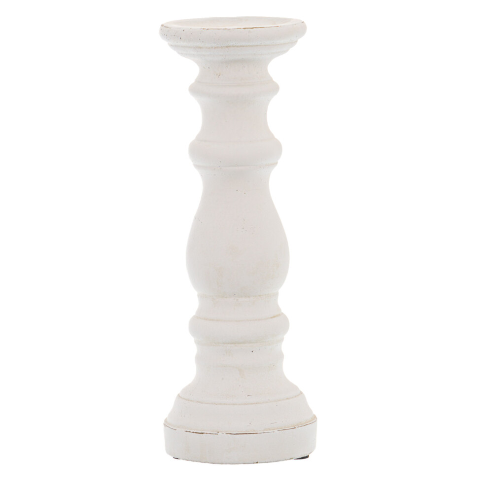 Hill Interiors Ceramic Column Candle Holder