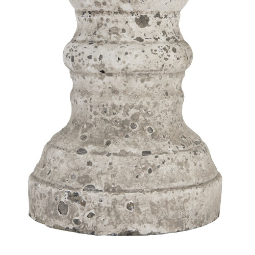(31cm x 12cm x 12cm, Stone) Hill Interiors Ceramic Column Candle Holder 2