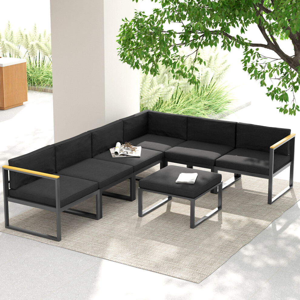 Outsunny Replacement Cushions for Outdoor Furniture Garden Seat Cushion Pad