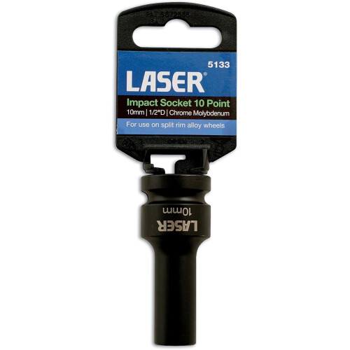 Laser 5133 Split Rim Impact Socket 10mm x 10pt 1