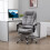 Vinsetto Vinsetto Heated 6 Points Vibration Massage Executive Office Chair Grey 1