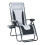 Outsunny Outsunny Zero Gravity Lounger Folding Recliner Chair w/ Cup Holder Grey 9