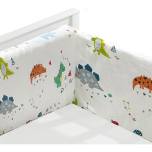 (Style2) Baby Cot Bumper 78.7x11.8 Inch Safe Cotton Bed Bumper for Toddlers Breathable Soft Elastic Crib Liner Cute Baby Crib Bumpers