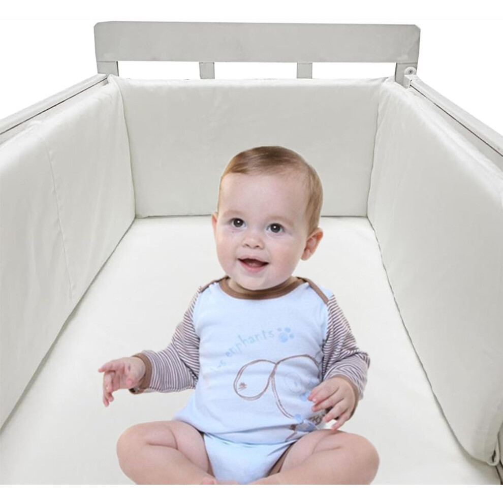 (A5) Bumpers for Cot Bed, Breathable Safe Cot Liner, Comprehensive Protection Baby Bumper, for Baby Boys And Girls