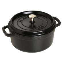 STAUB 405002410 - Caçarola redonda - Ø 24 cm - Preto mate