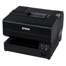 Epson TM J7700 Impresora de recibos de inyección de tinta Rollo (8,3 cm), 230 x 297 mm hasta 98 mm-seg USB 2.0, LAN negro