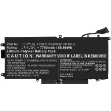 CoreParts DELL kannettavan tietokoneen akku, MBXDE-BA0186