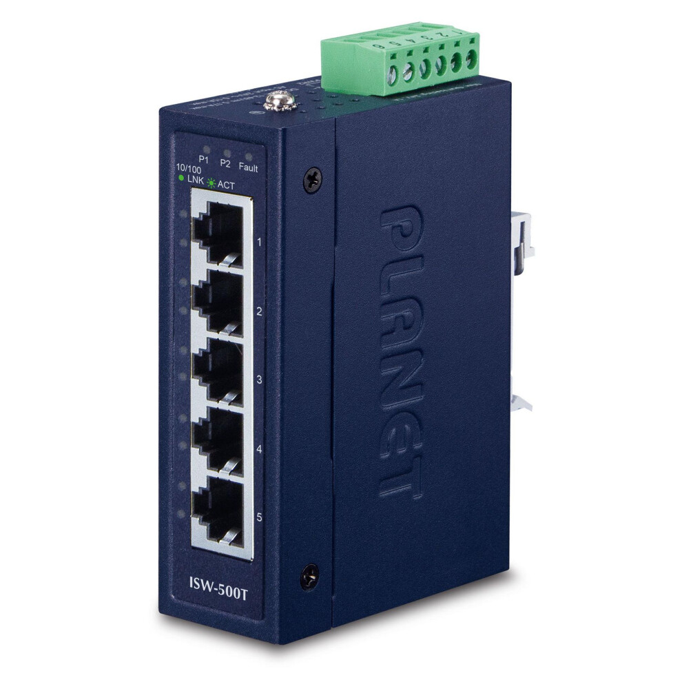 PLANET Industrial 5-Port 10100TX Compact Ethernet - Bild 5