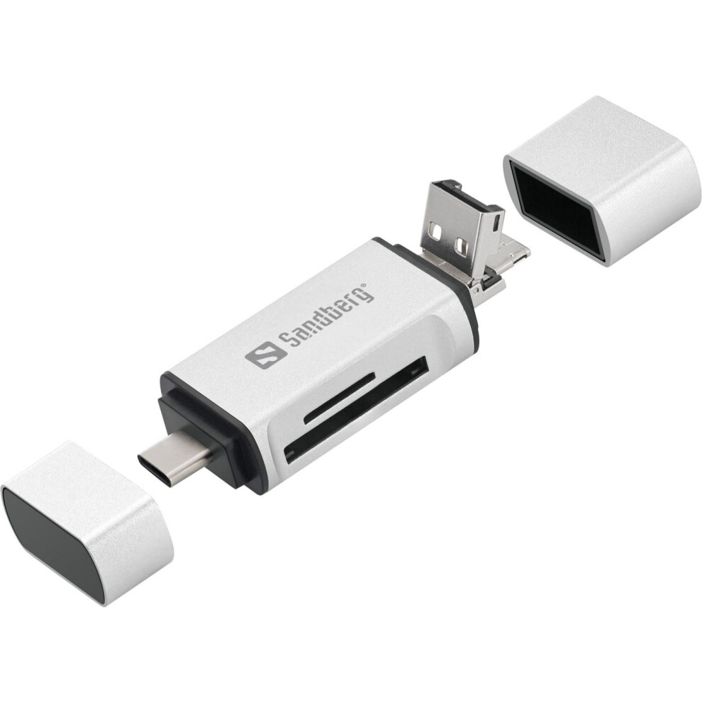 Sandberg Card Reader Usb-C+Usb+Microusb
