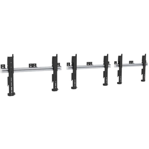 Supporto murale per schermo LCD - SMS Multi Display Wall - Nero - Alluminio - Dimensione dello schermo: 37" - 65"