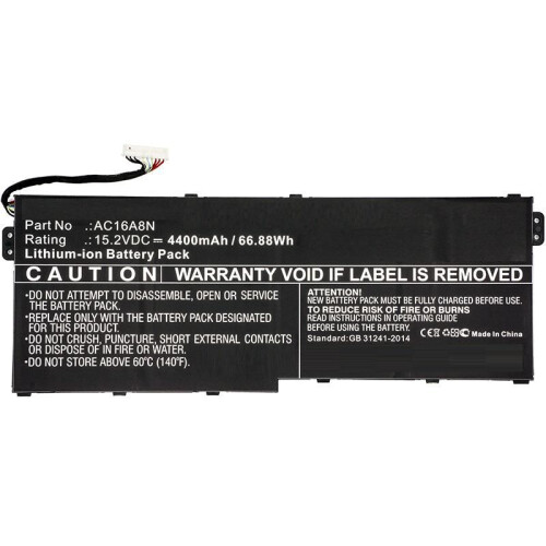 Laptop Battery for Acer 67Wh