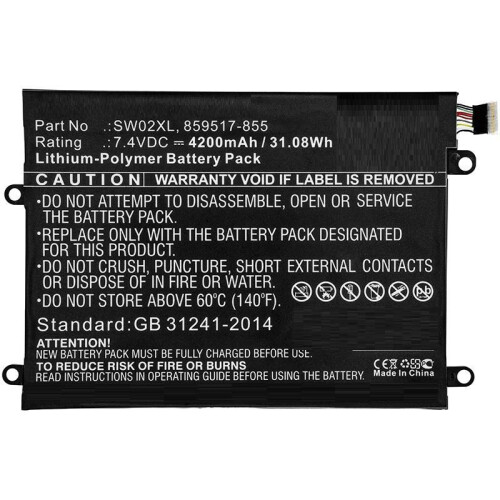 Laptop Battery for HP 30Wh