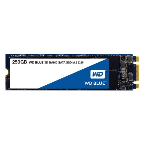 Western Digital WD Blue - Interne SSD - 3D Nand - 250 Go - M.2 SATA (WDS250G2B0B)