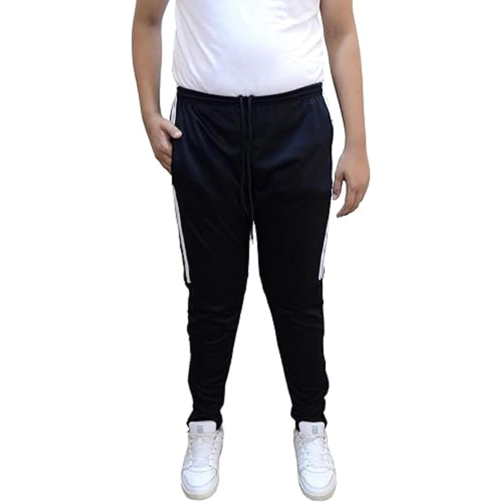 (Black, L) Men's Training Tango Joggers | Gym Tracksuit Bottoms | Sweatpants & Zip-Off Trousers-image-OPC-PFYGHSR-NEW