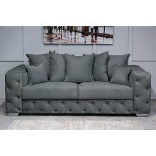 (Emerald Green Velvet, 2 Seater Sofa) Snooze Velvet Ashton Scatter Back 3 and 2 Seater Sofa Sets, Corner Sofas Upholstered Plush Fabric 3 Seater Velvet Sofas