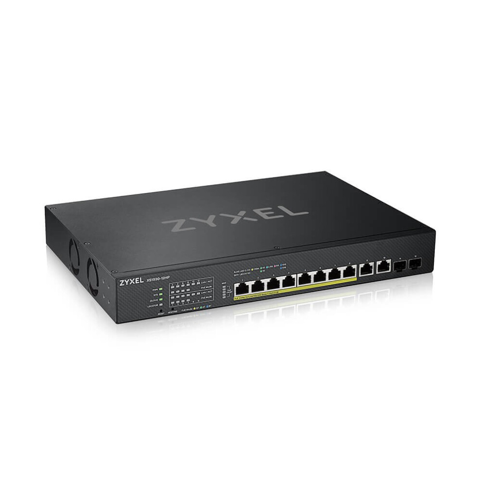 Zyxel Xs1930-12Hp-Zz0101f Network Switch Managed L3 10G Ethernet (100/1000/10000) Power Over Ethernet (Poe) Black 4718937605262