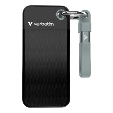 SSD Portatile - VERBATIM - 2To - USB 3.2 Gen 2 - Colore Nero Grigio - Garanzia 3 anni