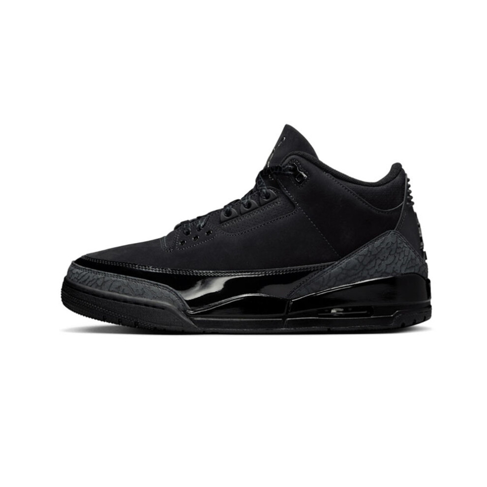 (UK7/EUR41/26CM ) Air Jordan 3 Retro Black Cat 2025 CT8532-001 Men's Shoes