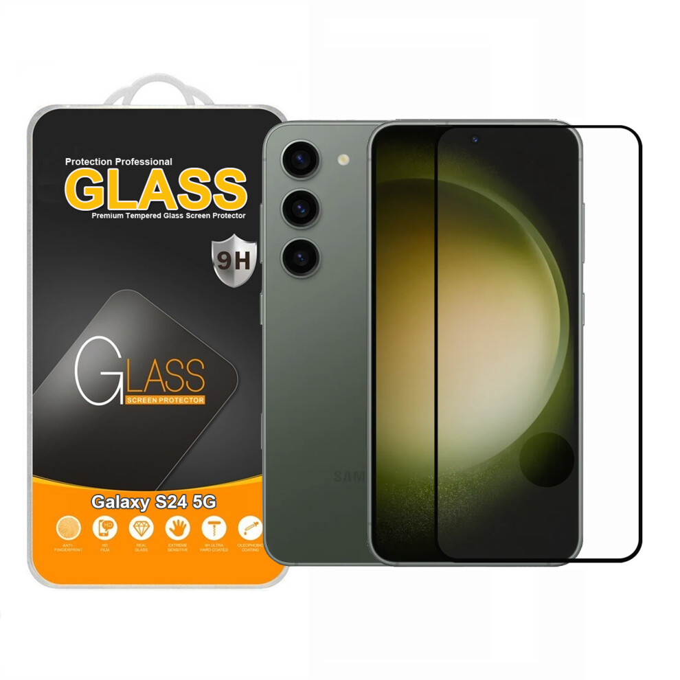 For Samsung Galaxy S25 Tempered Glass Full Cover Screen Protector