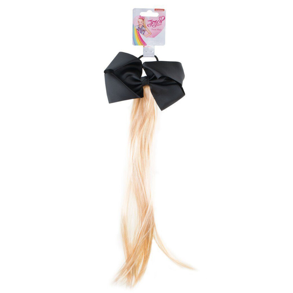 JoJo Siwa Black Hair Bow With Blonde Hair Extensions
