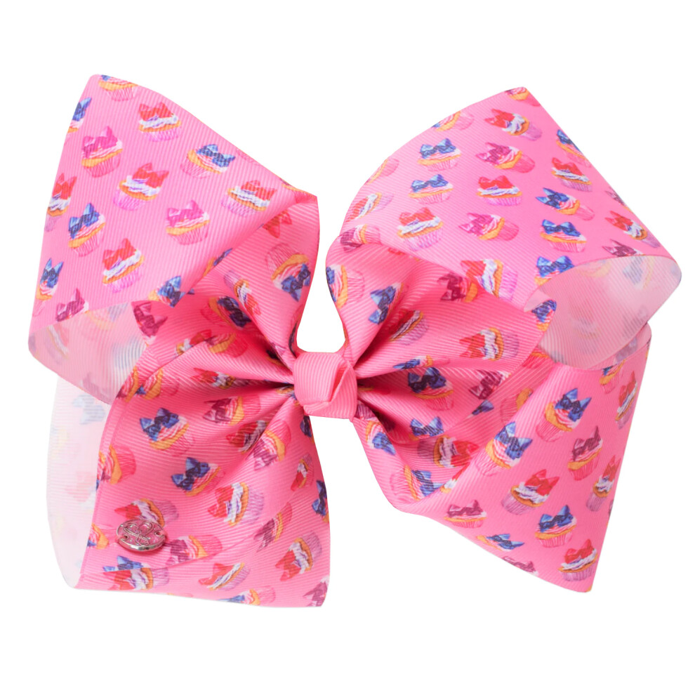 JoJo Bows Pink Cupcake Bow Large Jojo Siwa Hair Accessory for Girls