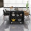 Homcom HOMCOM Modern Storage Cupboard with Adjustable Shelf and 2 Doors, Black 8