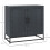 Homcom HOMCOM Modern Storage Cupboard with Adjustable Shelf and 2 Doors, Black 3