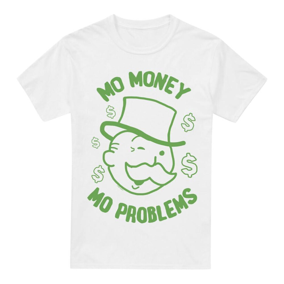 (L, White) Monopoly Mens Mo Problems T-Shirt