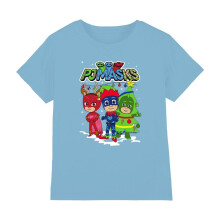 (12-13 Years, Sky Blue) PJ Masks Childrens/Kids Catboy Owlette Gekko Heroes Christmas T-Shirt