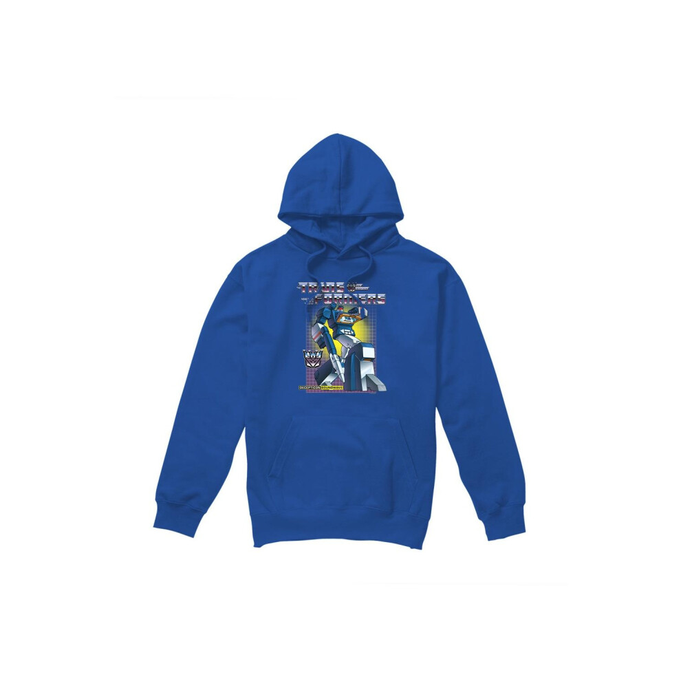 (L, Royal Blue) Transformers Mens Soundwave Hoodie