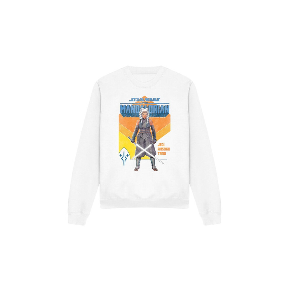 (S, White) Star Wars Unisex Adult Jedi Ahsoka Sweatshirt