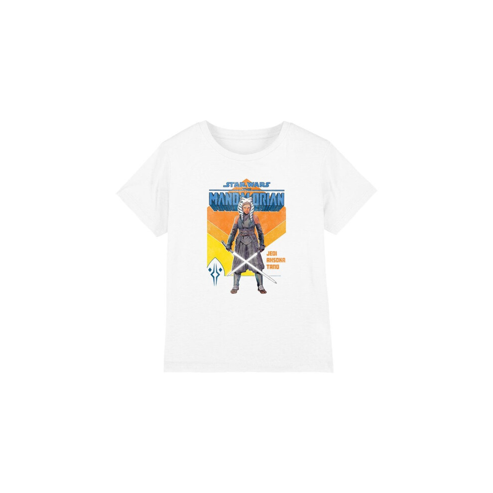 (3-4 Years, White) Star Wars Childrens/Kids Jedi Ahsoka T-Shirt