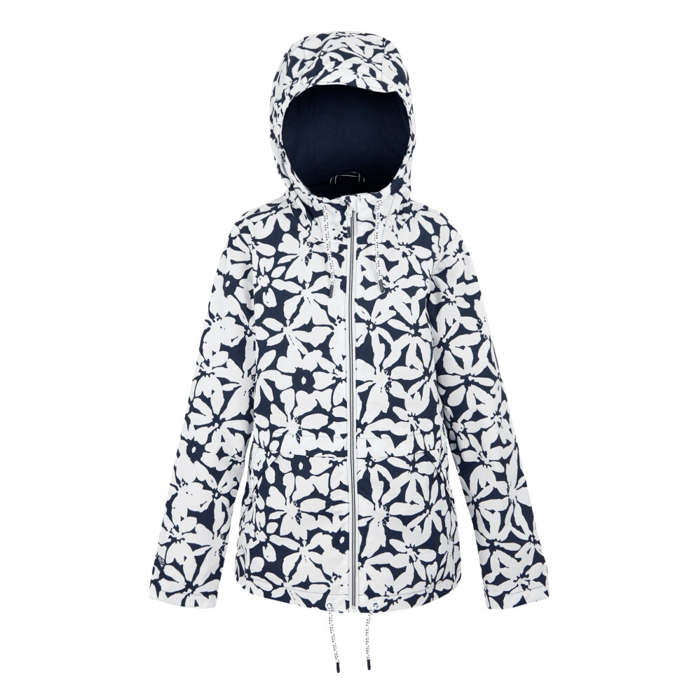 (18 UK, Navy/White) Regatta Womens/Ladies Bayletta II Floral Waterproof Jacket