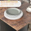 Homcom HOMCOM Foldable Dining Table, Drop Leaf Table with Storage, Rustic Brown 7