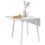 Homcom Extendable Kitchen Table for 2-4, Folding Drop Leaf Dining Table, White 2