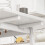 Homcom Extendable Kitchen Table for 2-4, Folding Drop Leaf Dining Table, White 8