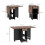Homcom HOMCOM Foldable Dining Table, Drop Leaf Table with Storage, Rustic Brown 3