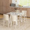 Homcom Extendable Kitchen Table for 2-4, Folding Drop Leaf Dining Table, White 1