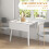 Homcom Extendable Kitchen Table for 2-4, Folding Drop Leaf Dining Table, White 6