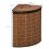 Homcom HOMCOM 55L Bamboo Corner Laundry Hamper Bamboo Laundry Basket Brown 2