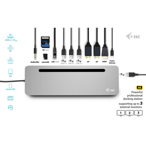 I-TEC USB-C Metal Ergonomico 4K 2