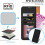 (Black) Samsung Galaxy A56 Wallet Case 2X Screen Protector 3