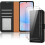 (Black) Samsung Galaxy A56 Wallet Case 2X Screen Protector 8