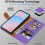 (Lilac) Samsung Galaxy A56 Wallet Case 2X Screen Protector 4
