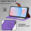 (Lilac) Samsung Galaxy A56 Wallet Case 2X Screen Protector 6