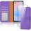 (Lilac) Samsung Galaxy A56 Wallet Case 2X Screen Protector 8