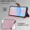 (Rose Gold) Samsung Galaxy A56 Wallet Case 2X Screen Protector 6