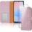 (Rose Gold) Samsung Galaxy A56 Wallet Case 2X Screen Protector 8