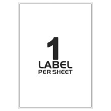 (1 labels Per A4 Sheet) A4 Labels 20 Sheets Sticky Label, Address Labels, Printer Labels, iSOUL Self Adhesive Printable A4 Sticker Paper for Printing, Laser Labels Stickers