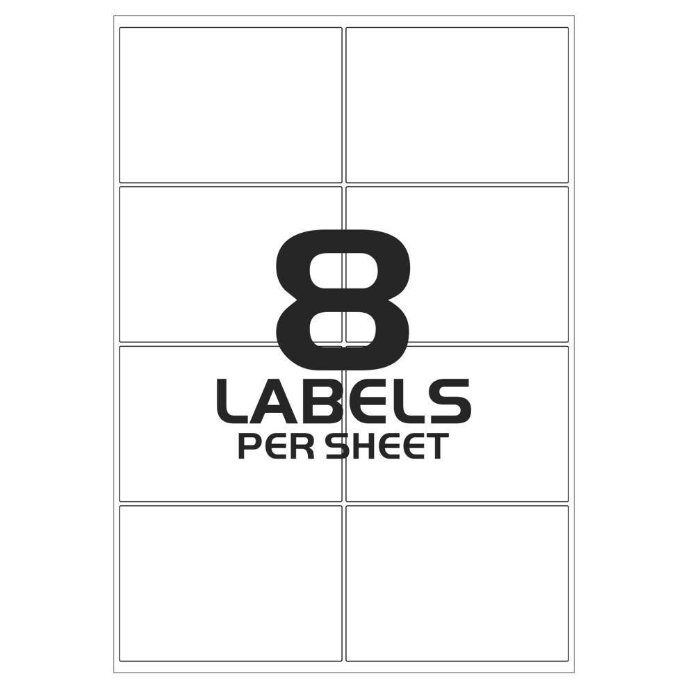 (8 labels Per A4 Sheet) A4 Labels 20 Sheets Sticky Label, Address Labels, Printer Labels, iSOUL Self Adhesive Printable A4 Sticker Paper for Printing, Laser Labels Stickers